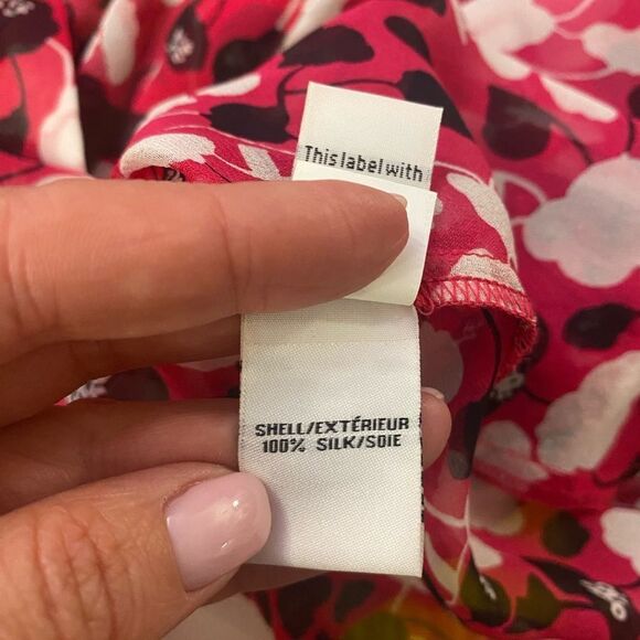 Diane Von Furstenberg 100% silk blouse, size 0 - Picture 10 of 10